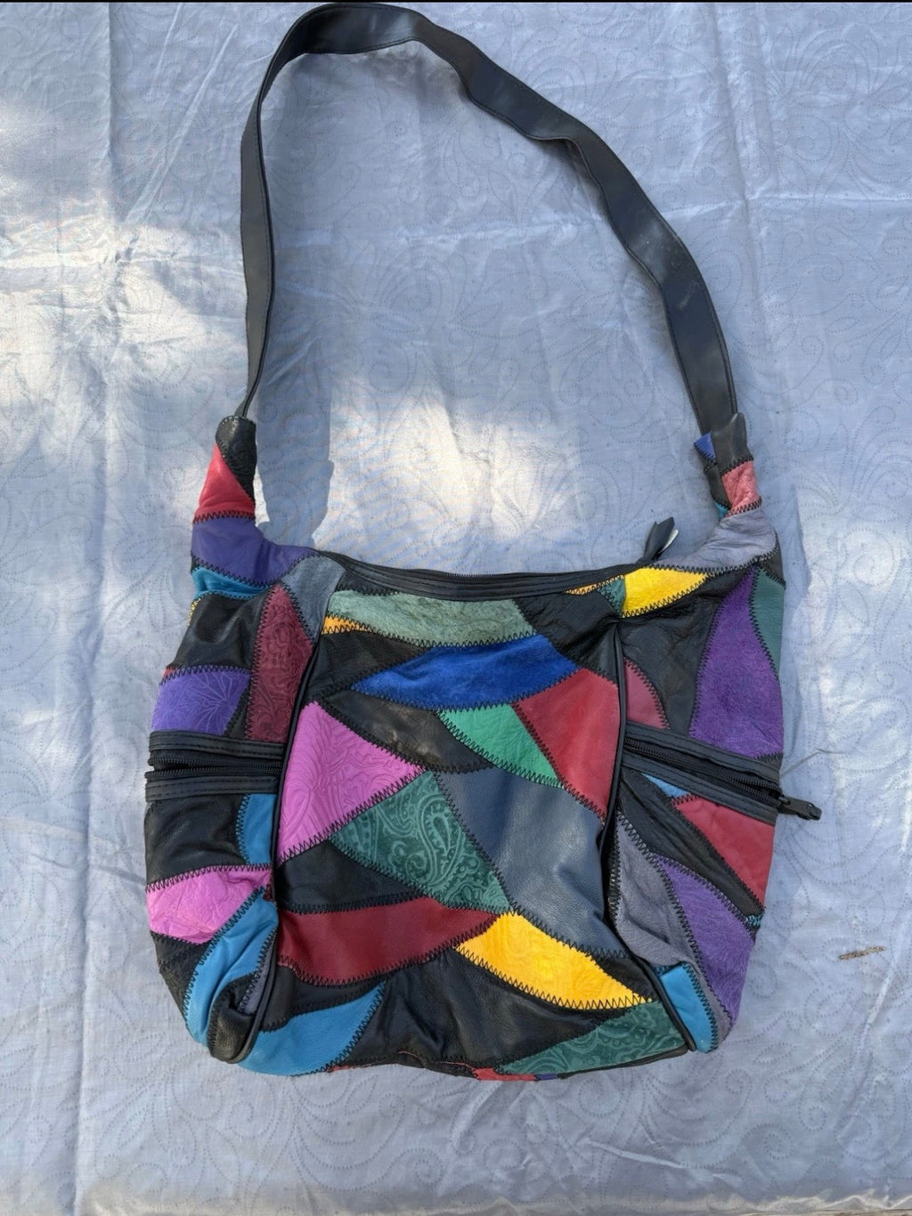 Vintage Leather Patchwork Bag