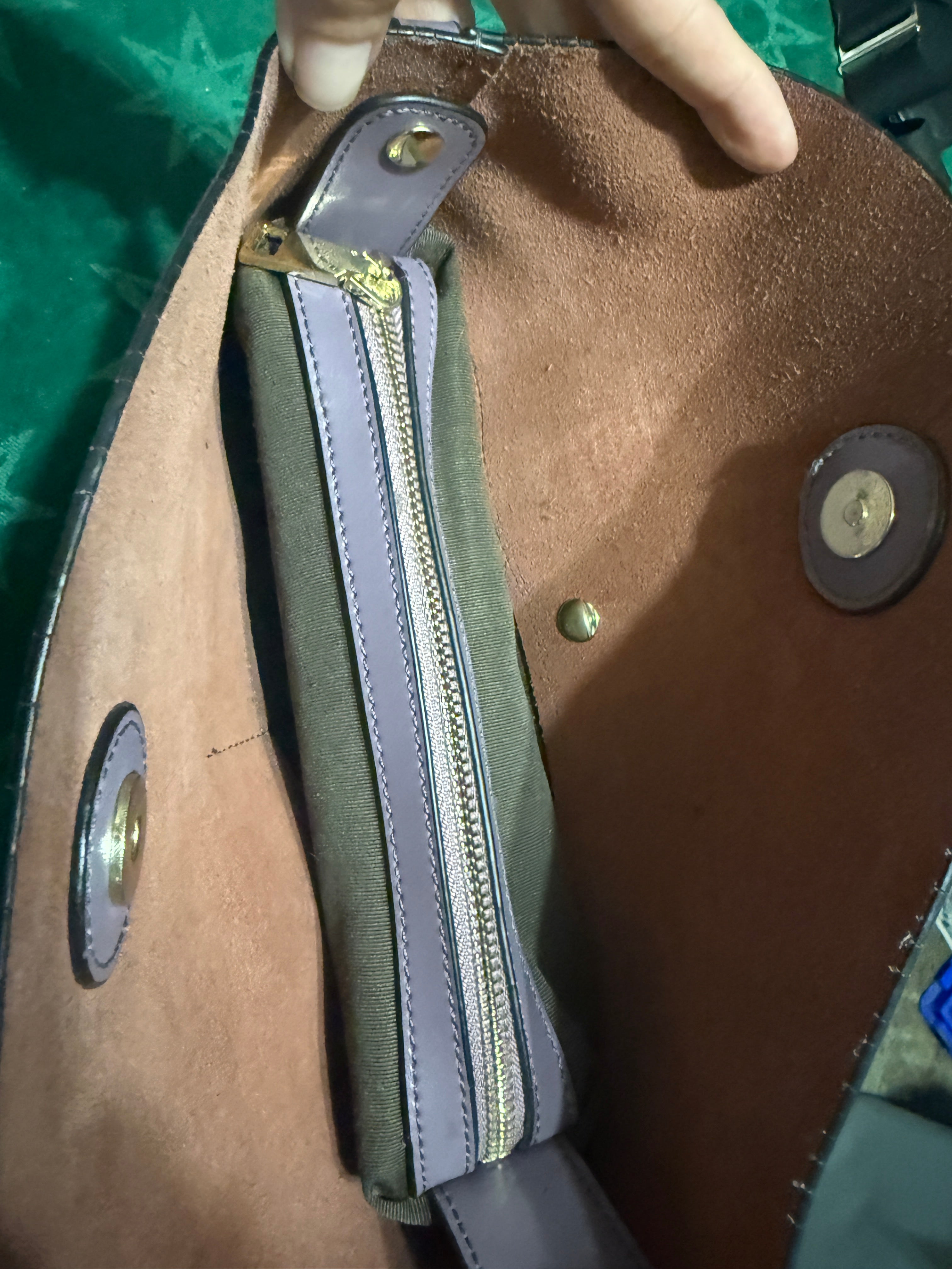 Cow leather Crossbody Bucket bag