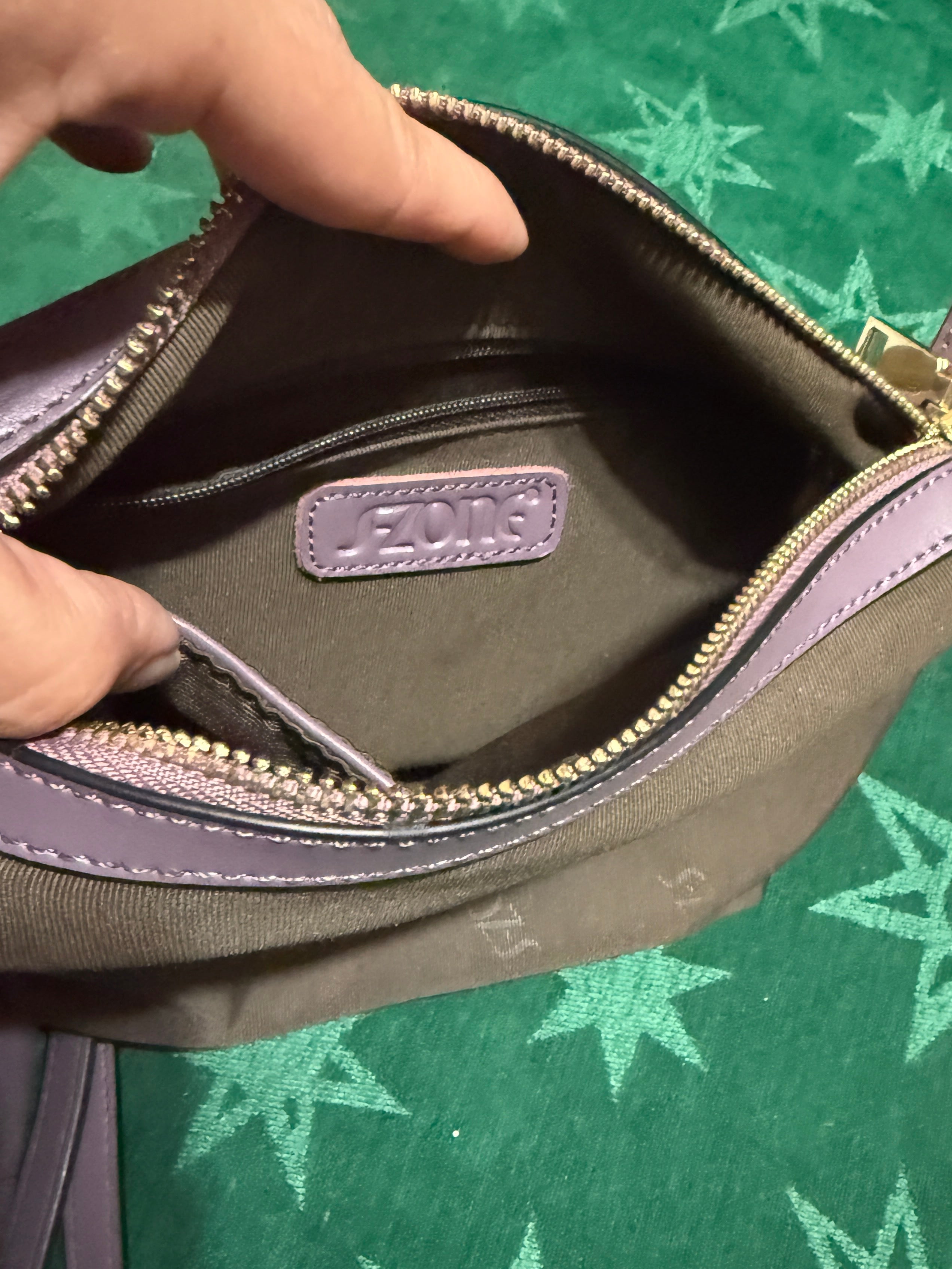 Cow leather Crossbody Bucket bag