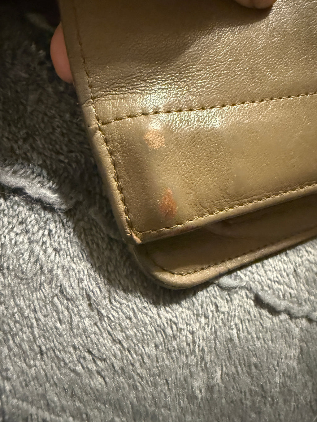 Vintage Bosca Full Grain Hide Leather Clutch Wallet – Sand/Taupe