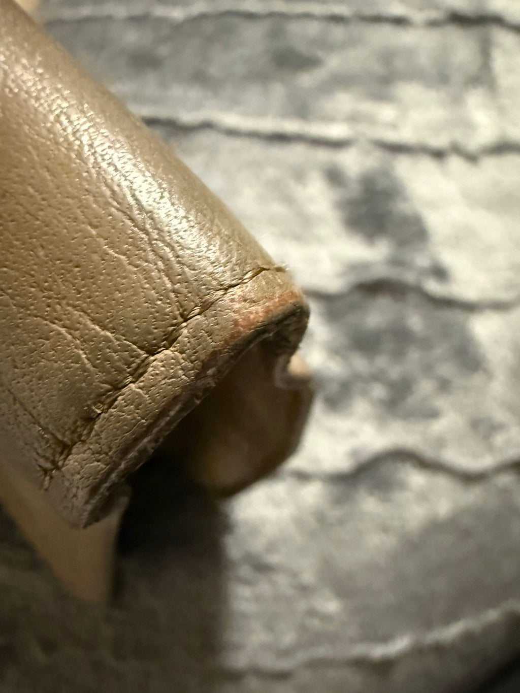 Vintage Bosca Full Grain Hide Leather Clutch Wallet – Sand/Taupe