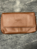 Vintage Victory "Traditional Collection" 3-Piece Fine Leather Accessory Set – Cognac Brown
