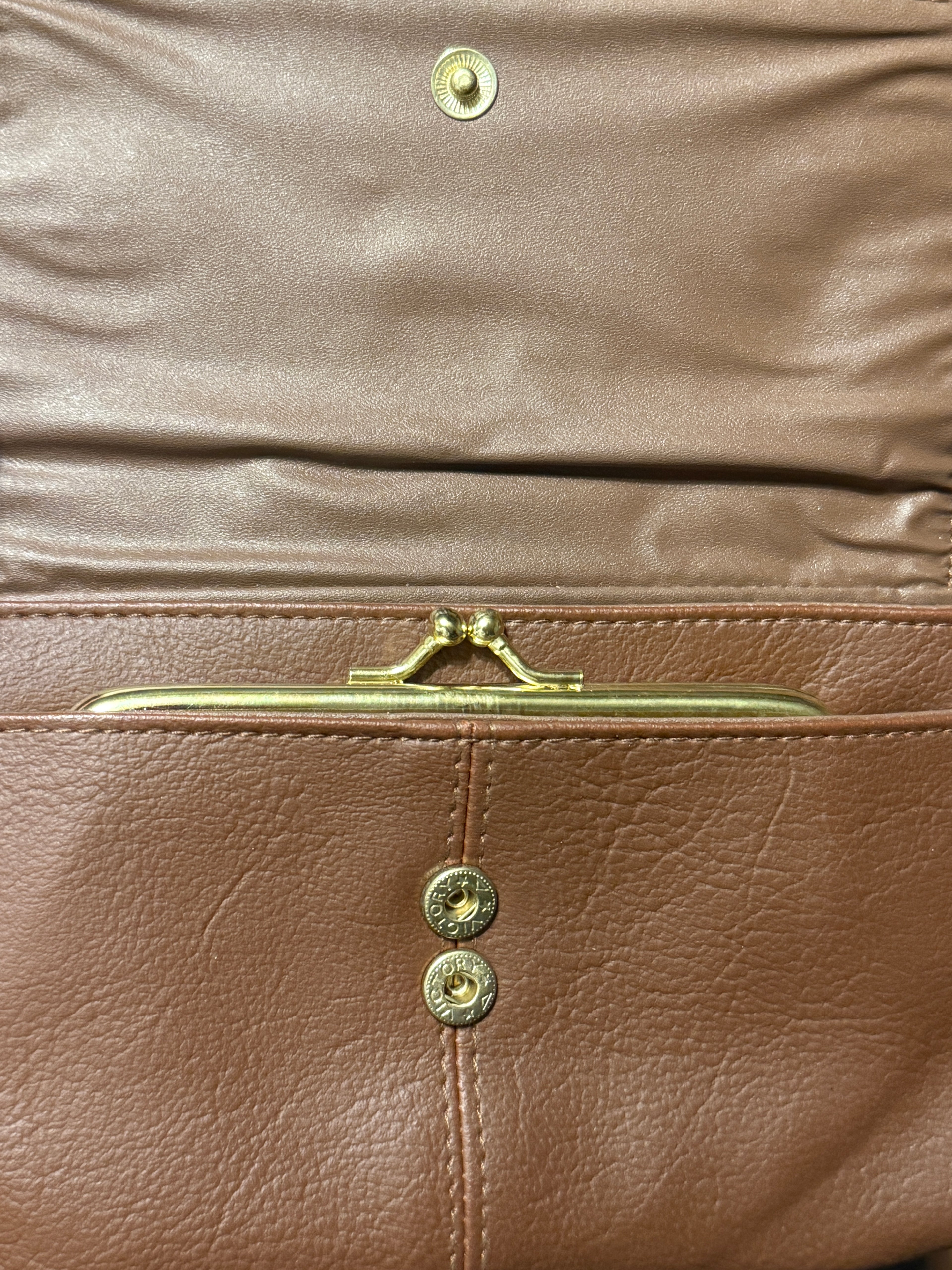 Vintage Victory "Traditional Collection" 3-Piece Fine Leather Accessory Set – Cognac Brown