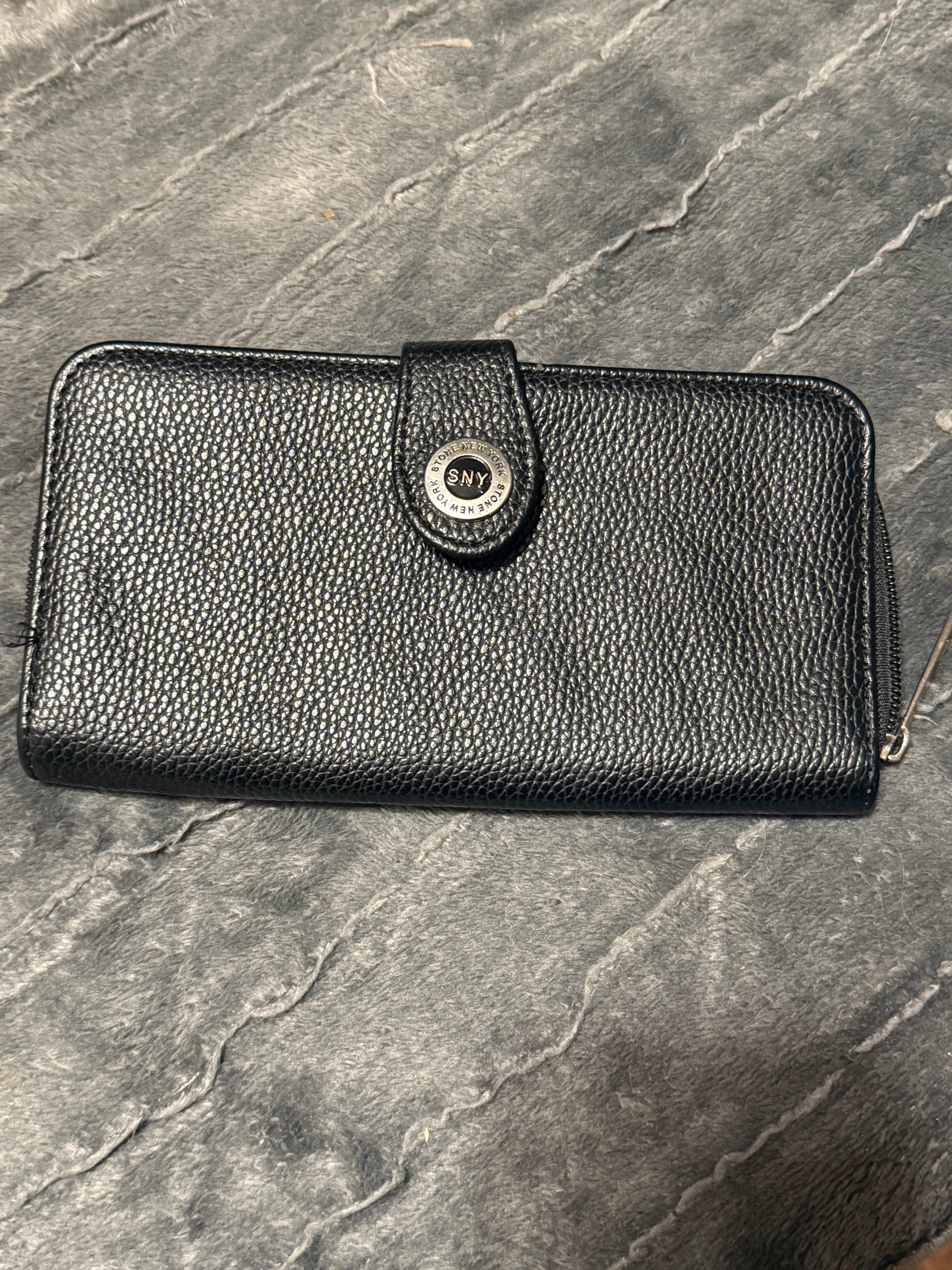 Stone New York leather wallet