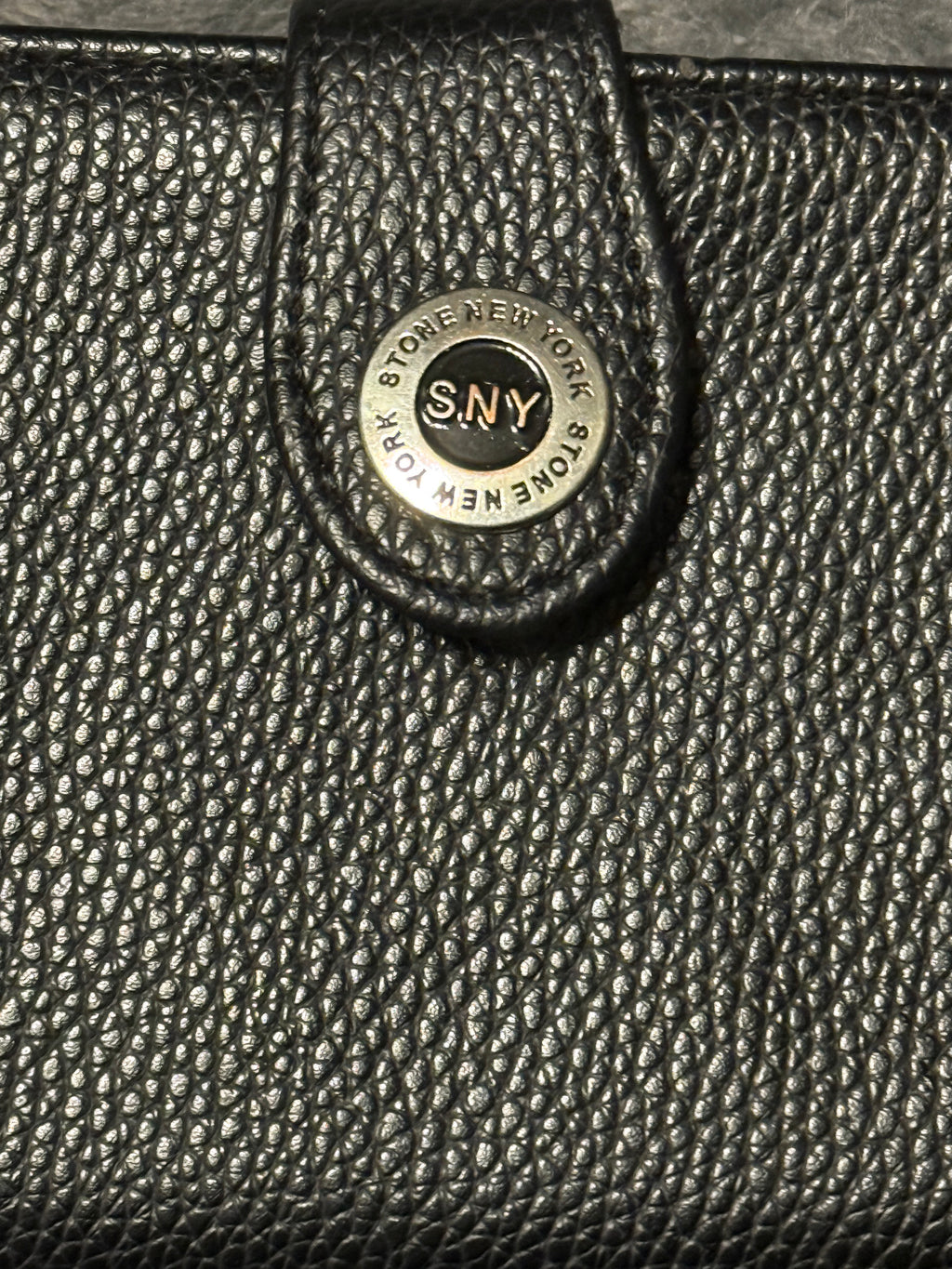 Stone New York leather wallet