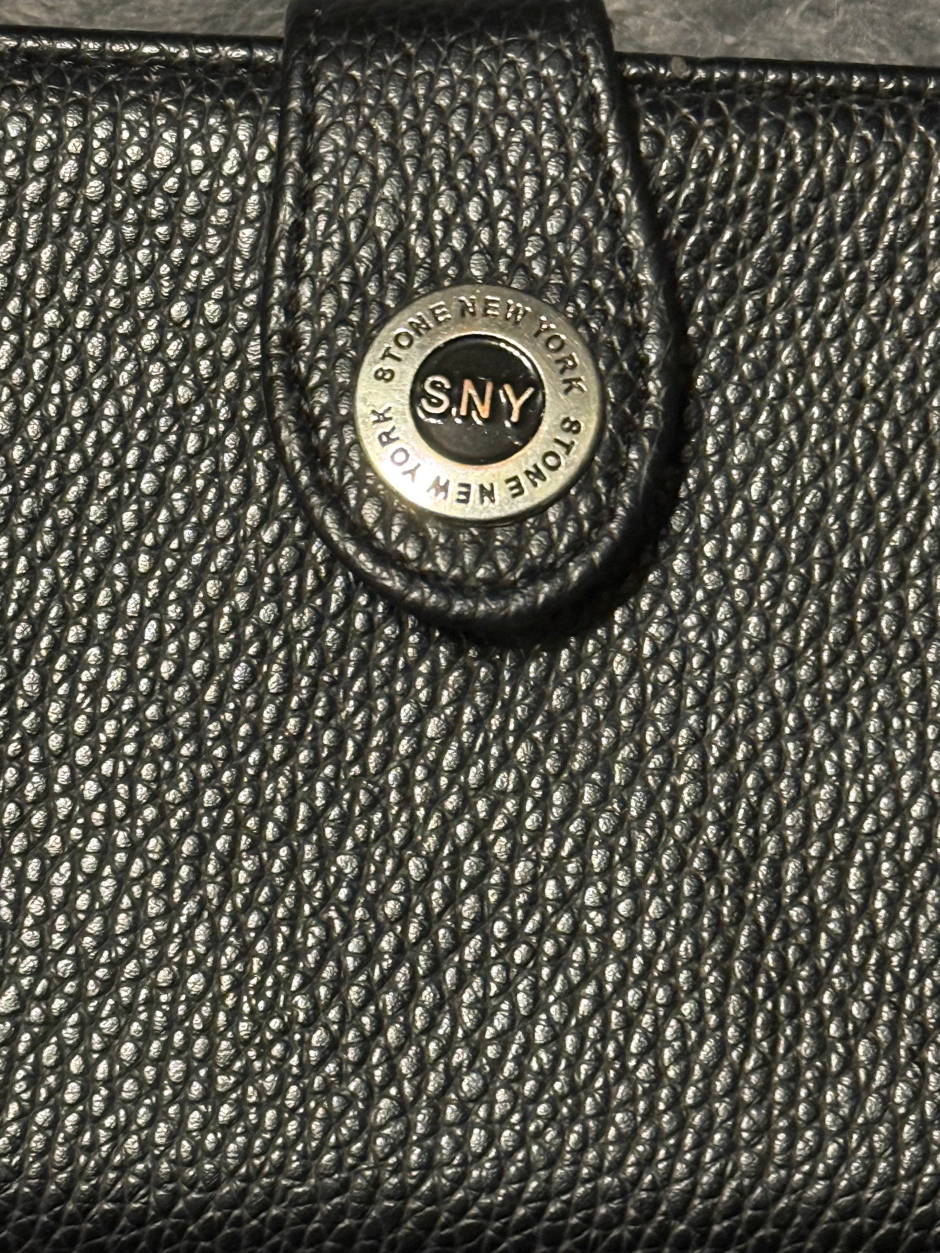 Stone New York leather wallet