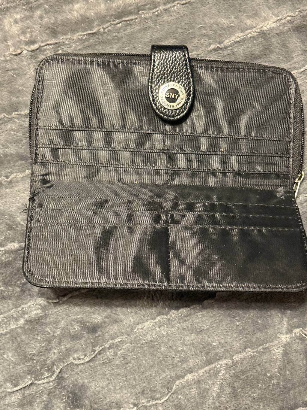 Stone New York leather wallet