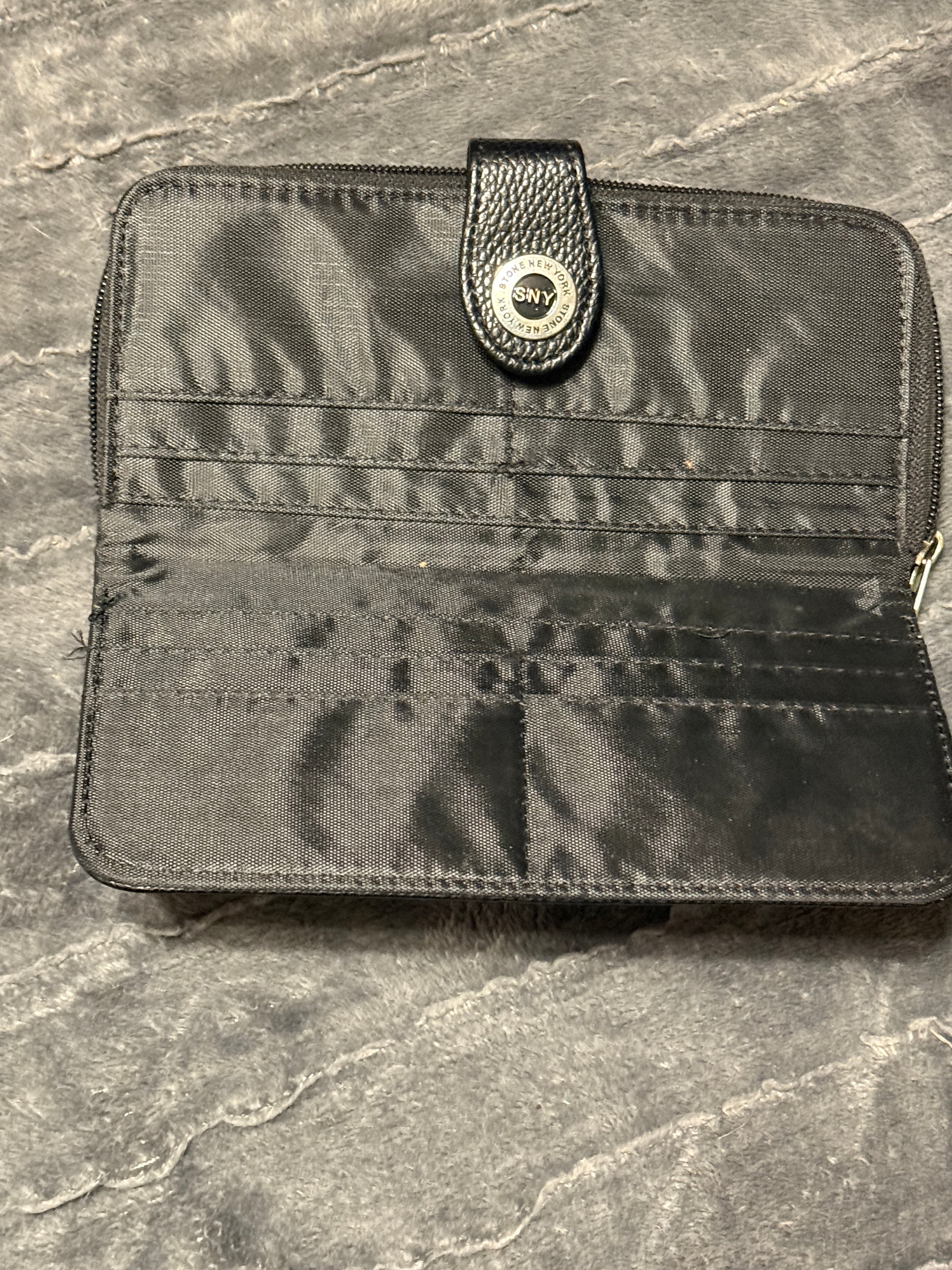 Stone New York leather wallet