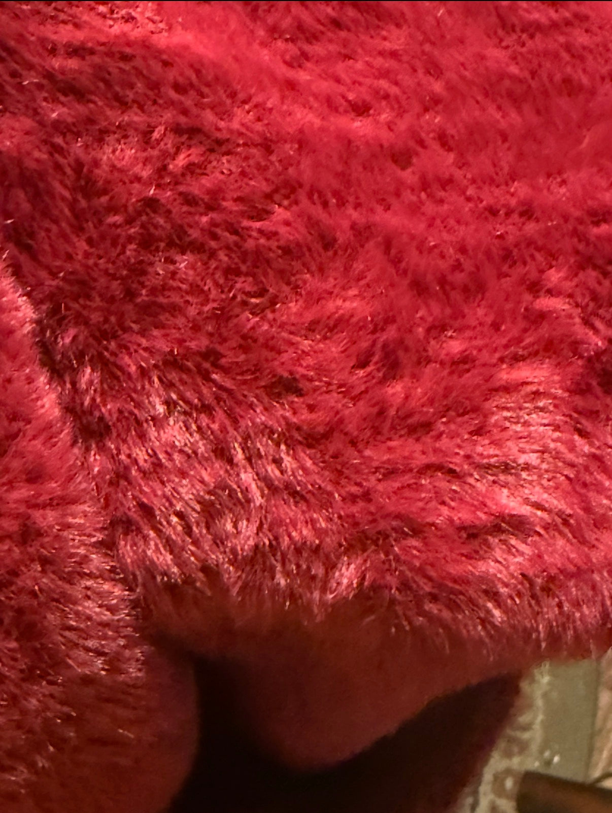 ASTR the Label Square Neck Fuzzy Cropped Sweater in Wine Red
