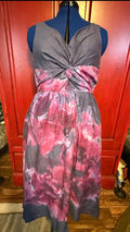 Lela Rose x Neiman Marcus for Target | Watercolor High-Low Cotton-Silk Dress