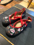 Zapatillas sin cordones flor de cerezo vintage