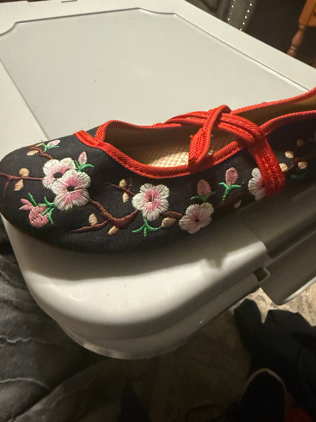 Zapatillas sin cordones flor de cerezo vintage