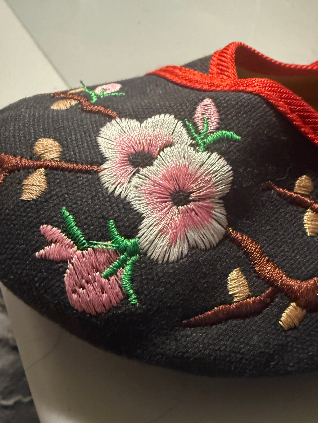 Zapatillas sin cordones flor de cerezo vintage