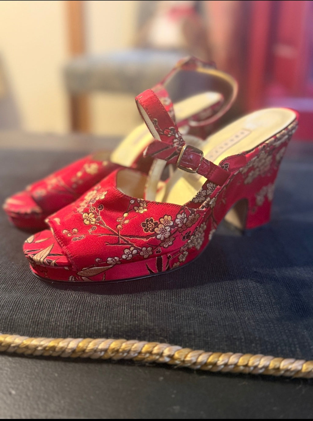 Platform Heels – Peep Toe Ankle Strap