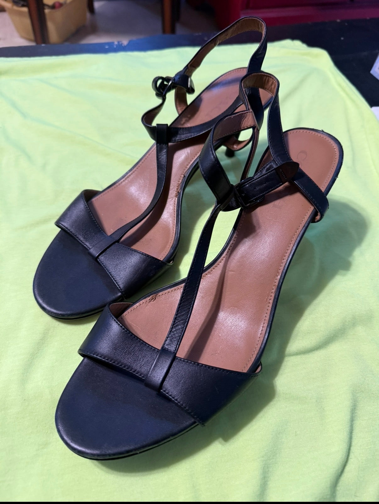 COACH black stilettos