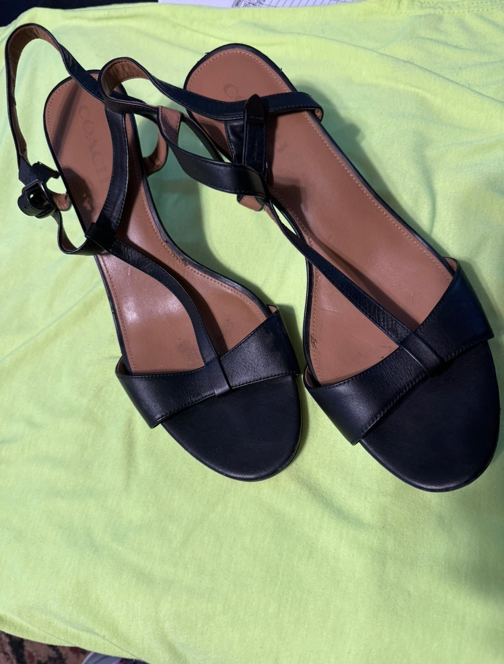 COACH black stilettos