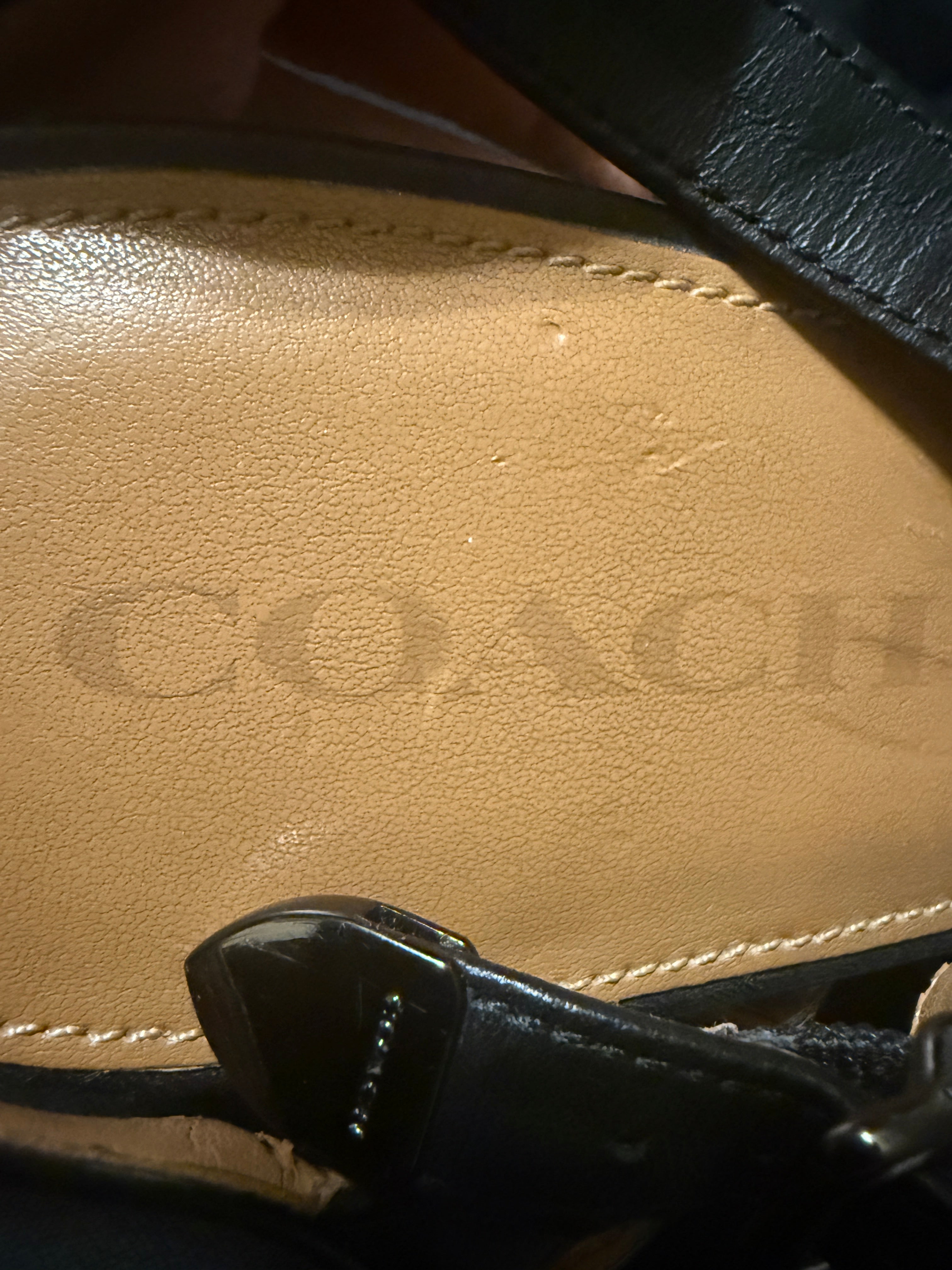 COACH black stilettos