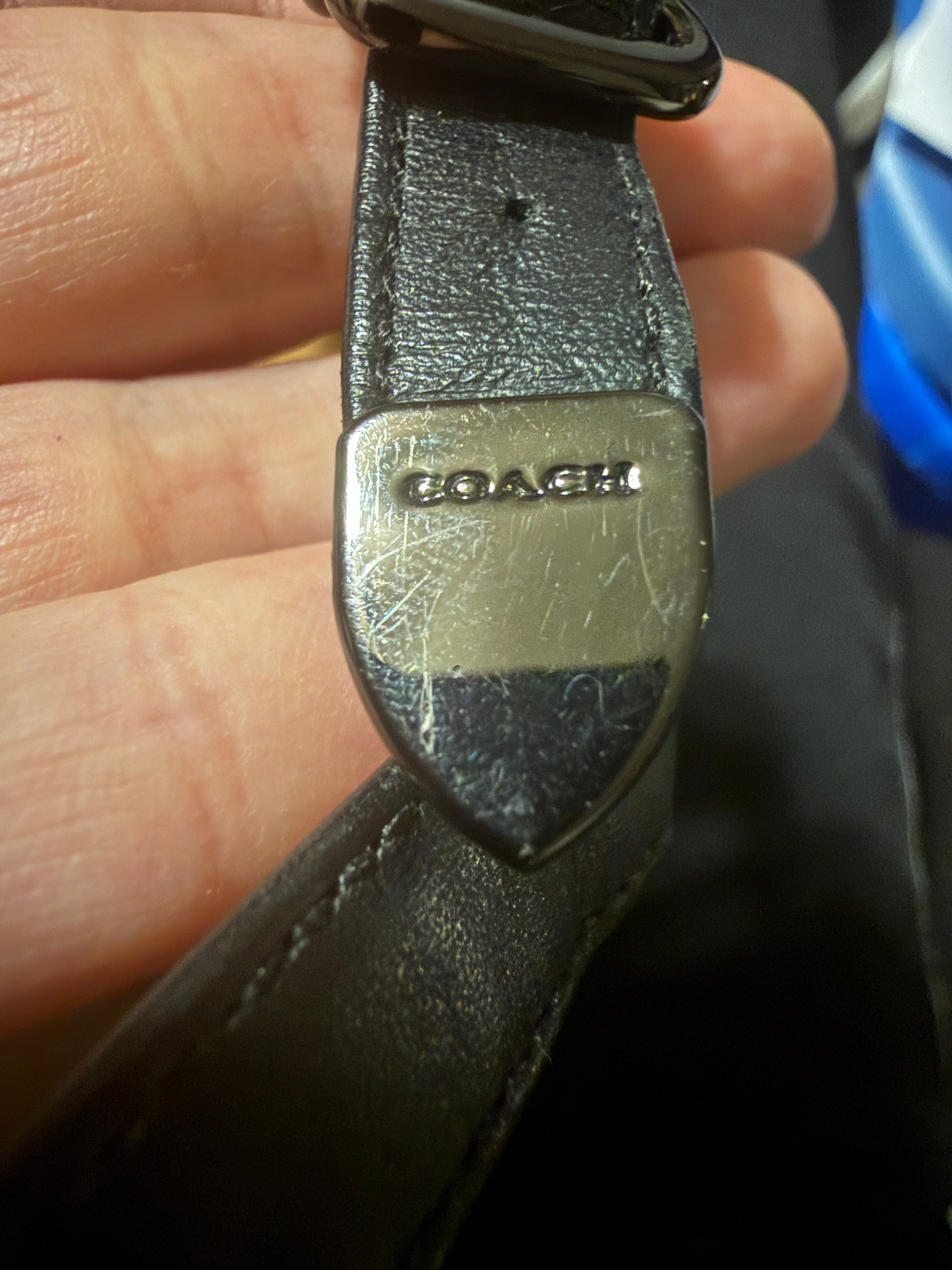 COACH black stilettos