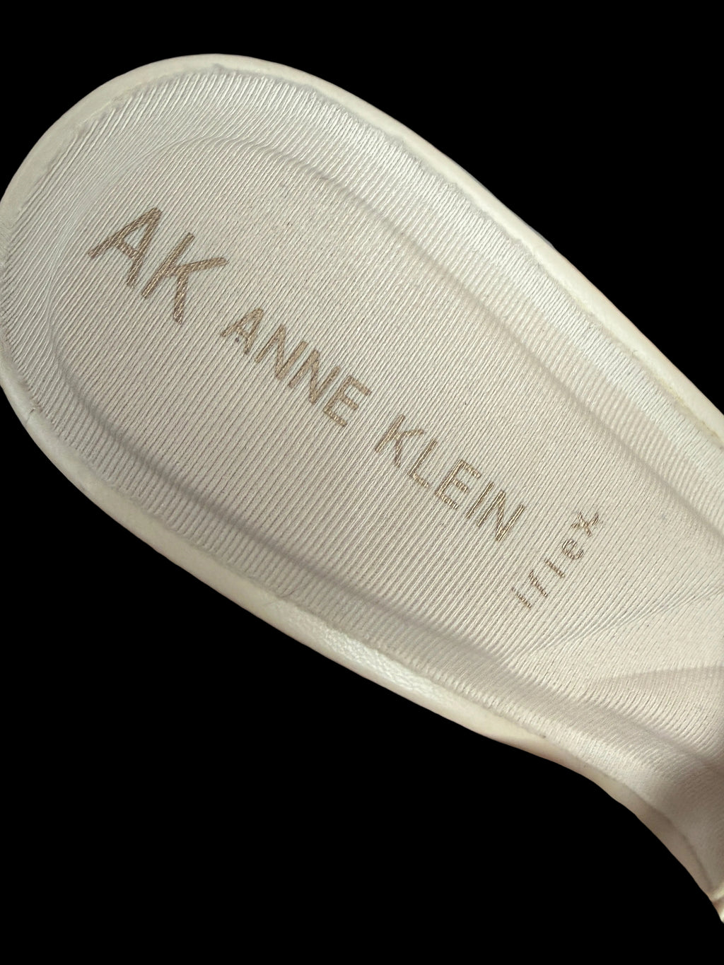 AK Anne Klein Crochet Rosette Slingbacks