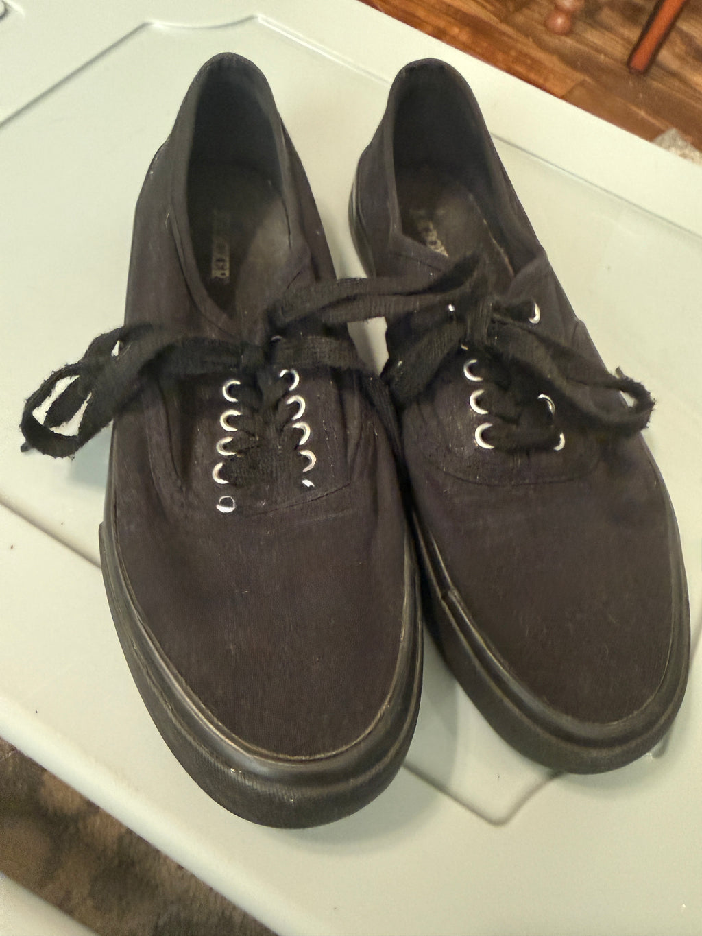 Zapatillas deportivas de lona negras JOE BOXER vintage
