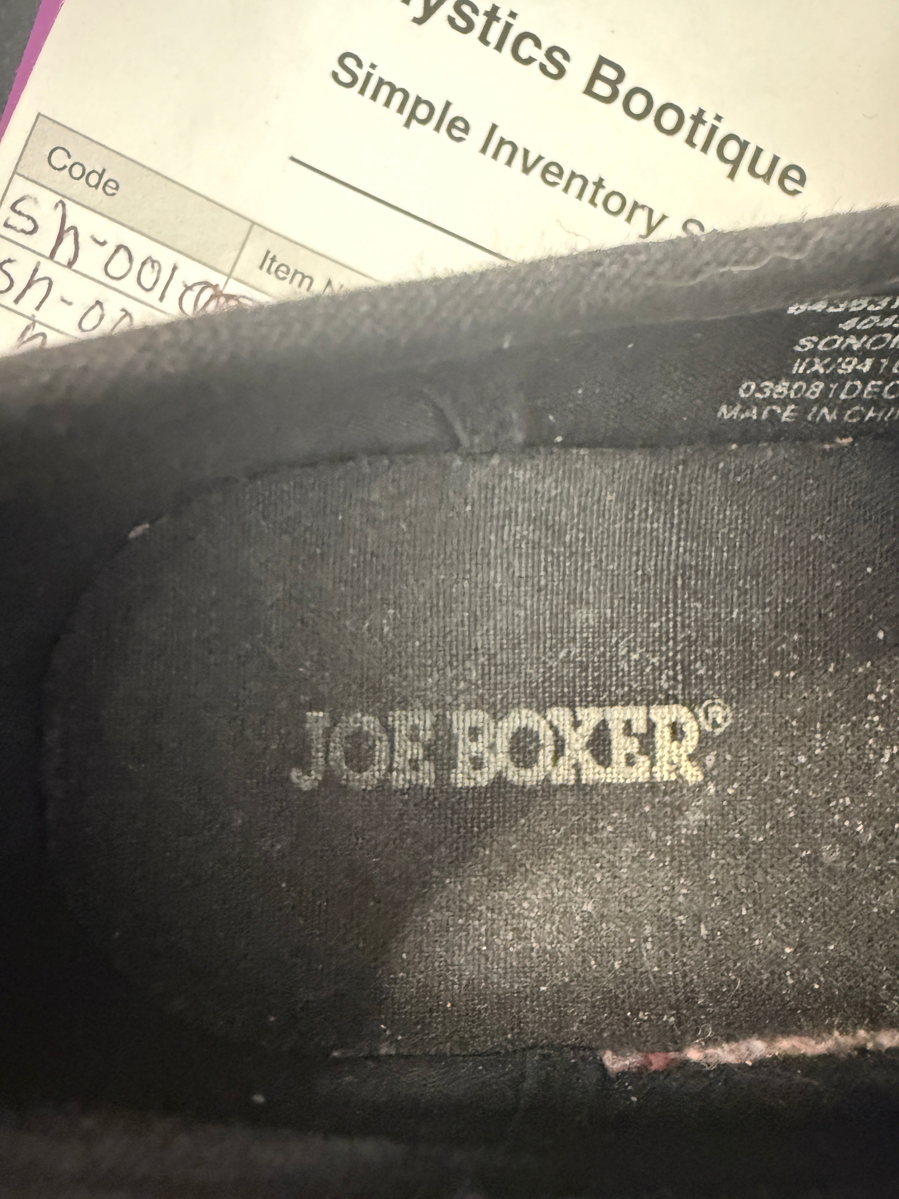 Vintage JOE BOXER black Canvas Sneakers